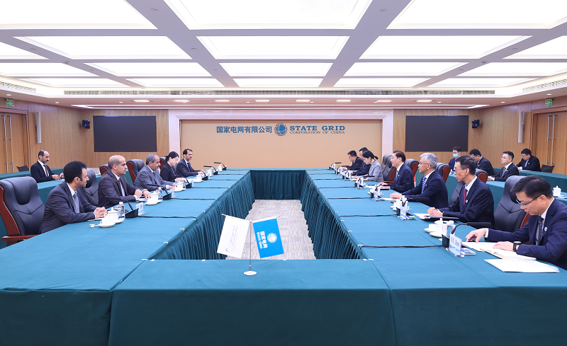辛保安會見聯合國全球契約組織總干事桑達·奧佳博、沙特電力公司首席執行官哈立德·古努