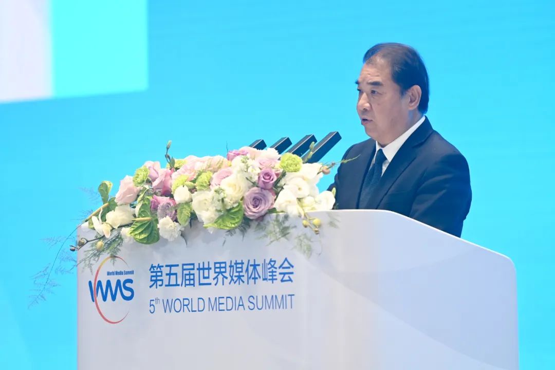 南方電網(wǎng)公司董事長、黨組書記孟振平在第五屆世界媒體峰會(huì)上作主旨發(fā)言