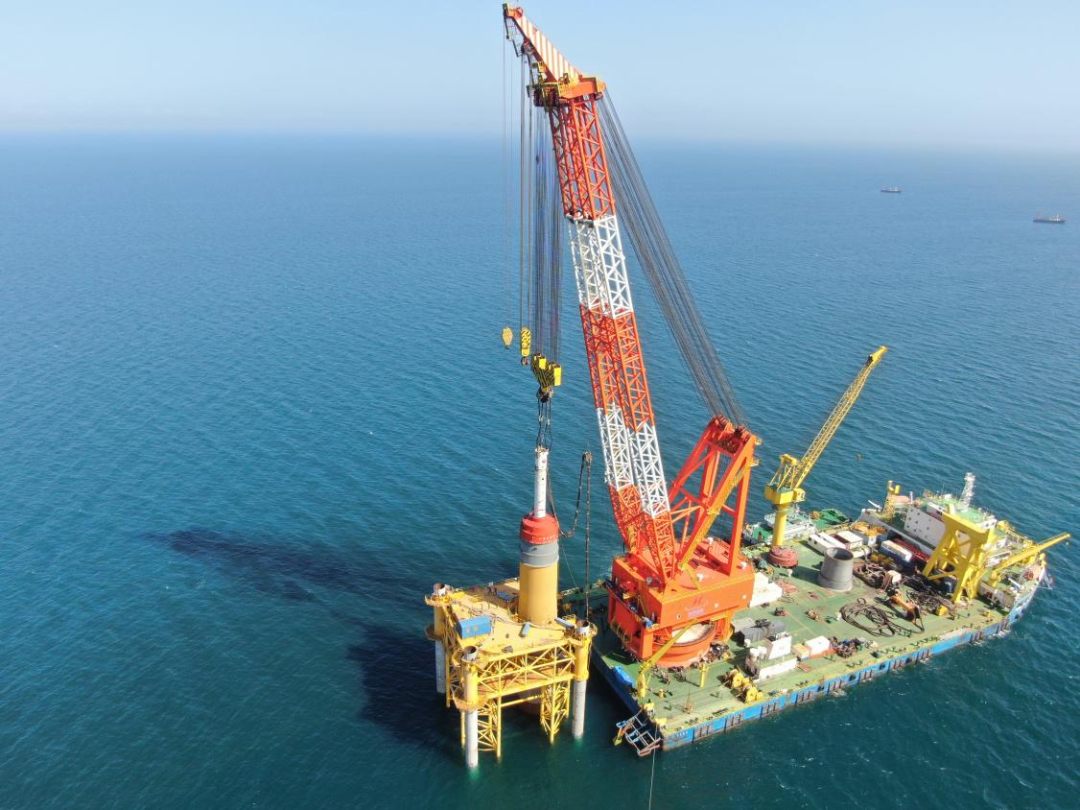 海南省首根海上風(fēng)電樁基下海，這個(gè)示范項(xiàng)目正式開(kāi)工！