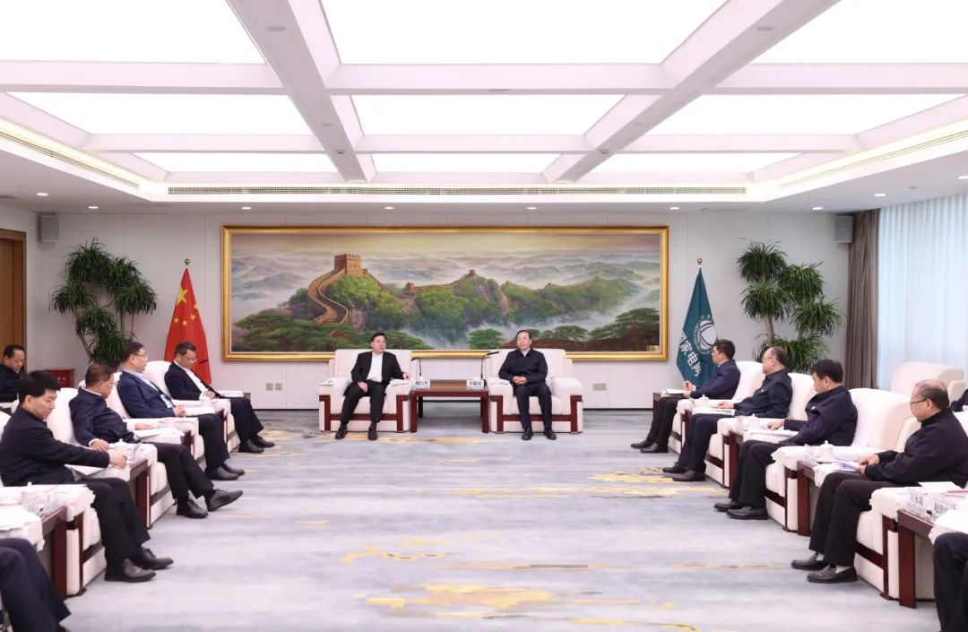 國家電網(wǎng)公司董事長辛保安與甘肅省委書記胡昌升、省長任振鶴會(huì)談