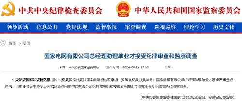 國家電網總經理助理單業才被查!