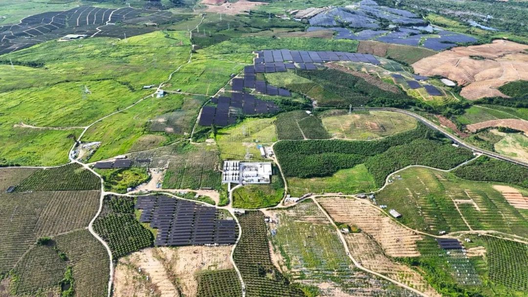海南東方市大田鎮牙炮村100兆瓦農光互補/儲能