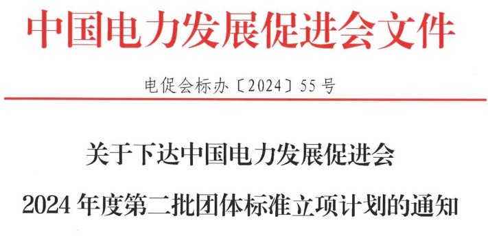 關于下達中國電力發展促進會2024年度第二批團