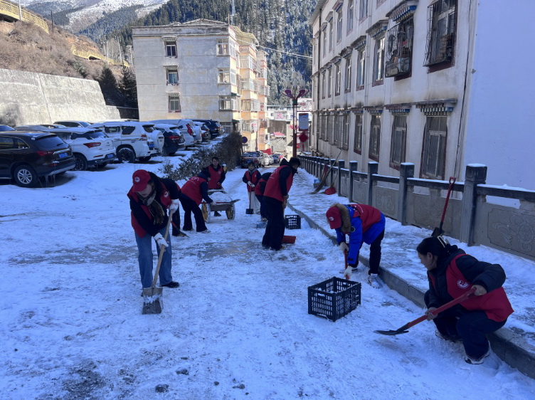 挺膺擔(dān)當志愿服務(wù)，清冰除雪保障安全