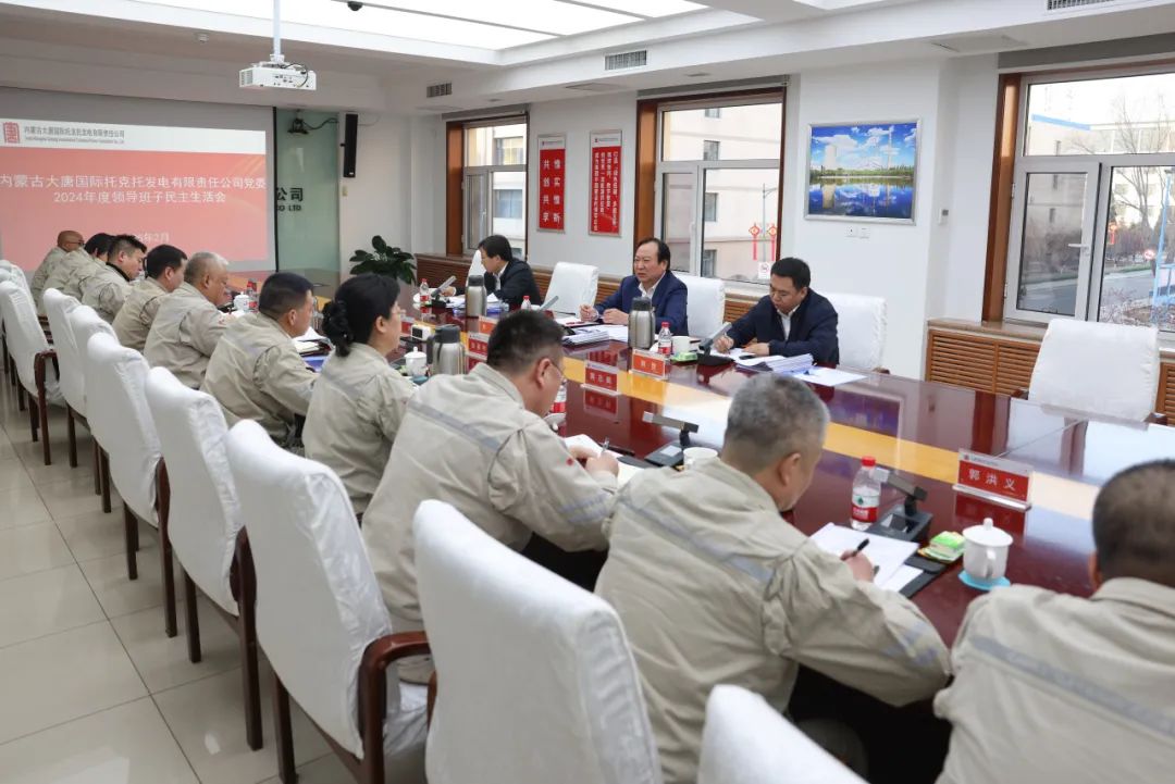 大唐國際領導班子成員督導基層企業黨委2024年度領導班子民主生活會